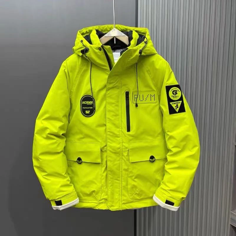 26051#冬季情侣连帽防水加厚外套非标（无水洗标）