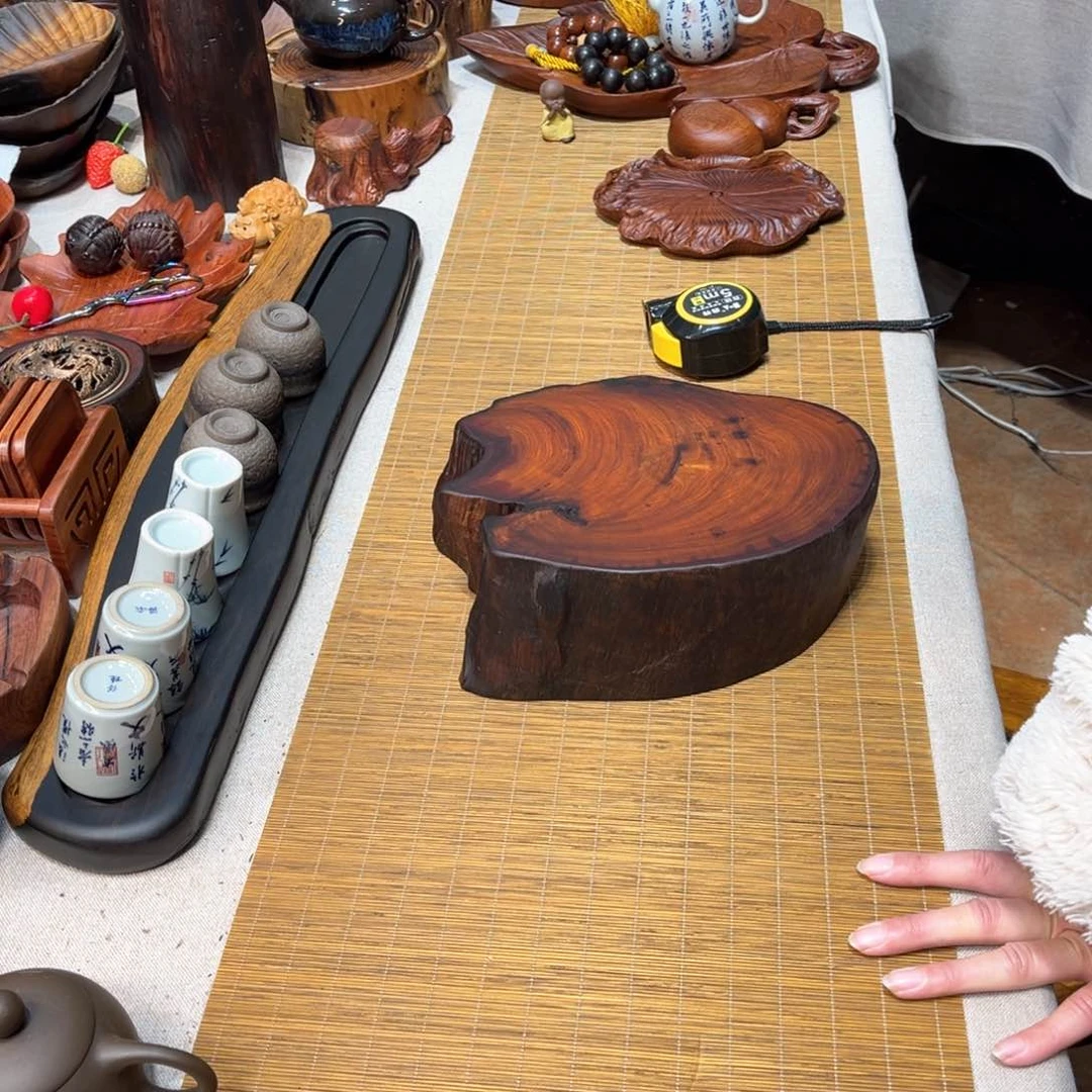 老挝酸枝壶承底座