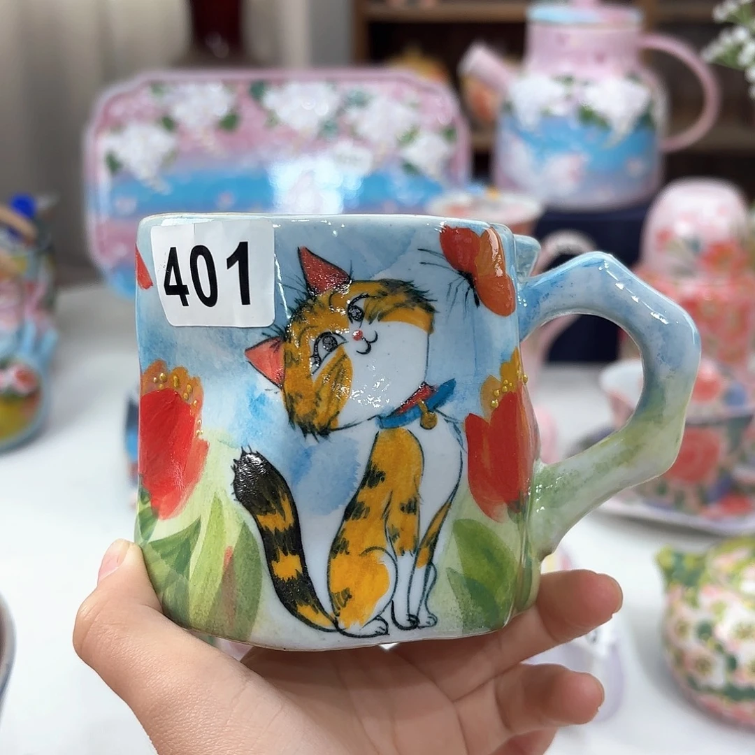 景德镇手绘高温釉下彩陶瓷茶具
