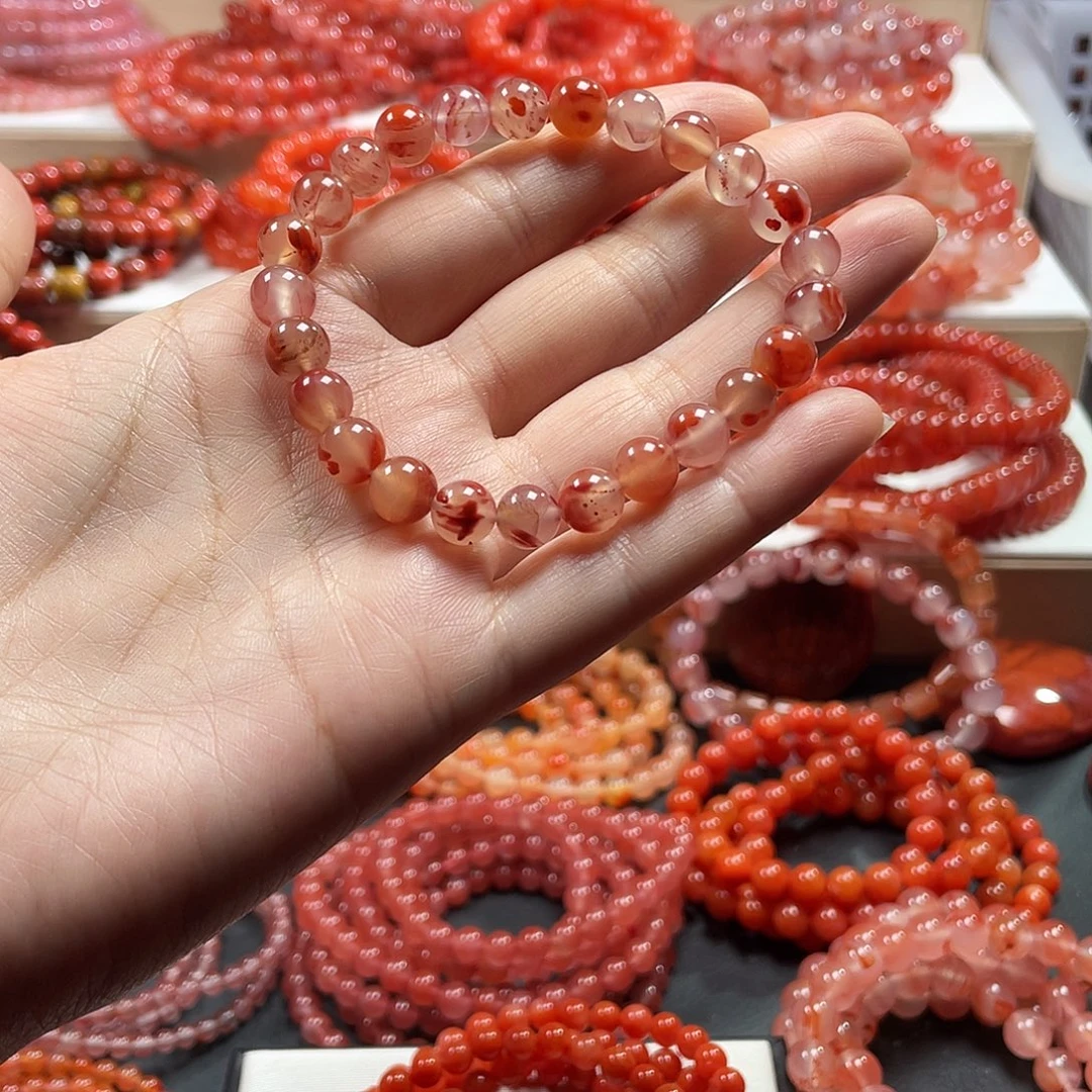 南红玛瑙未镶嵌手链