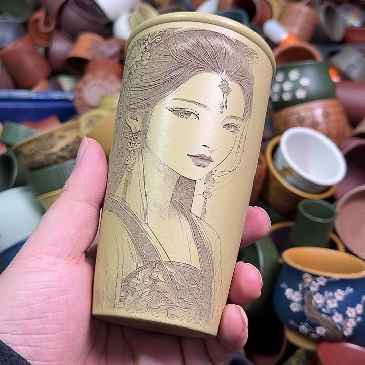 紫砂茶杯全手工紫砂主人杯