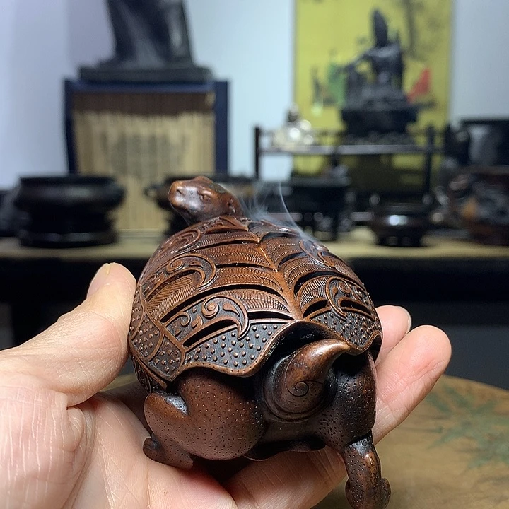 铜是***缘神龟 熏香炉