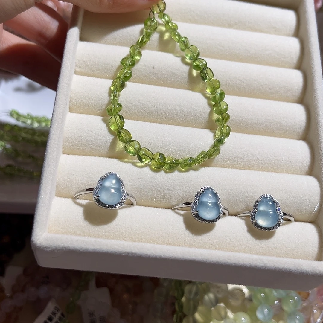 k****烟晶手链未镶嵌Kiss 橄榄石044