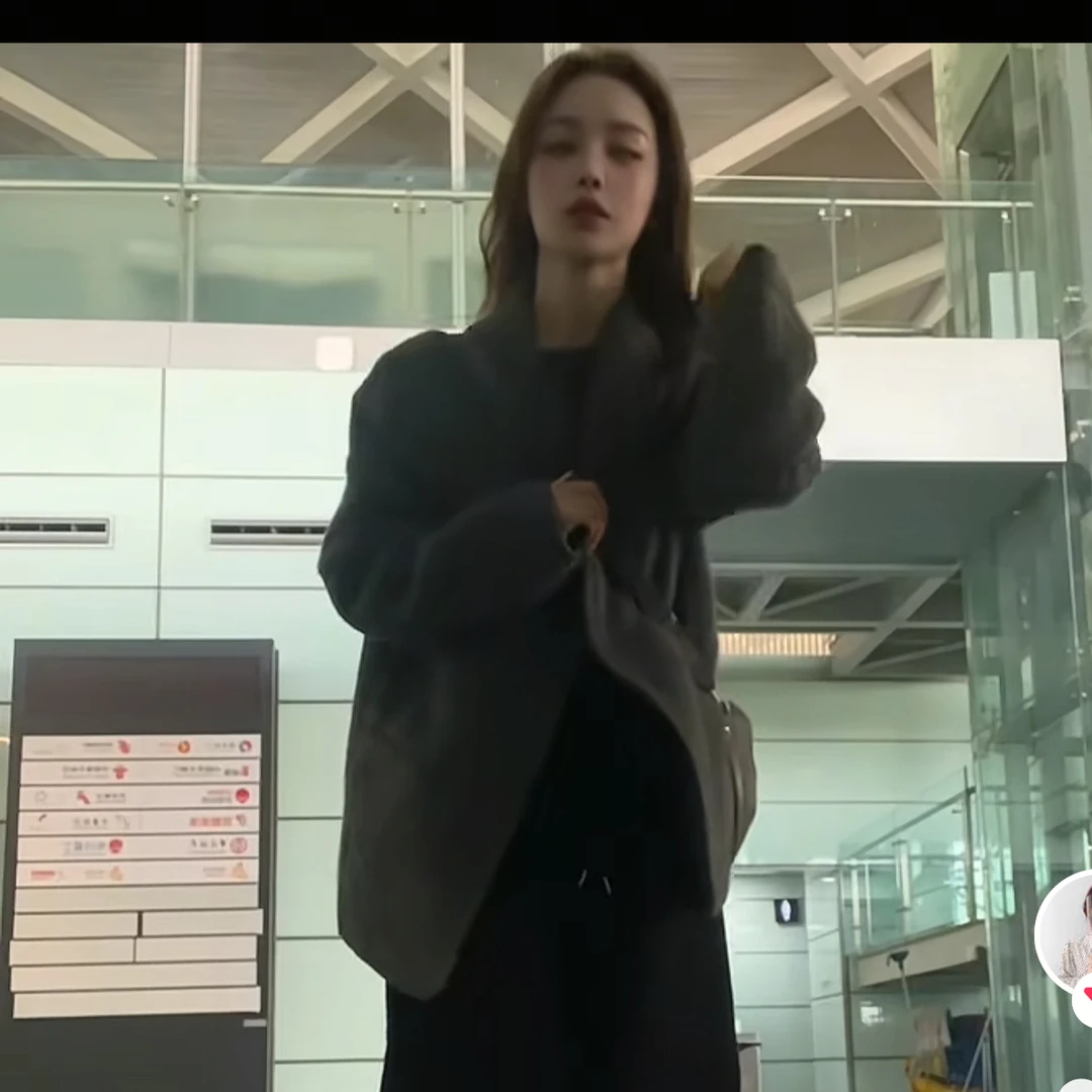 秋冬新款毛呢短款女式西装外套