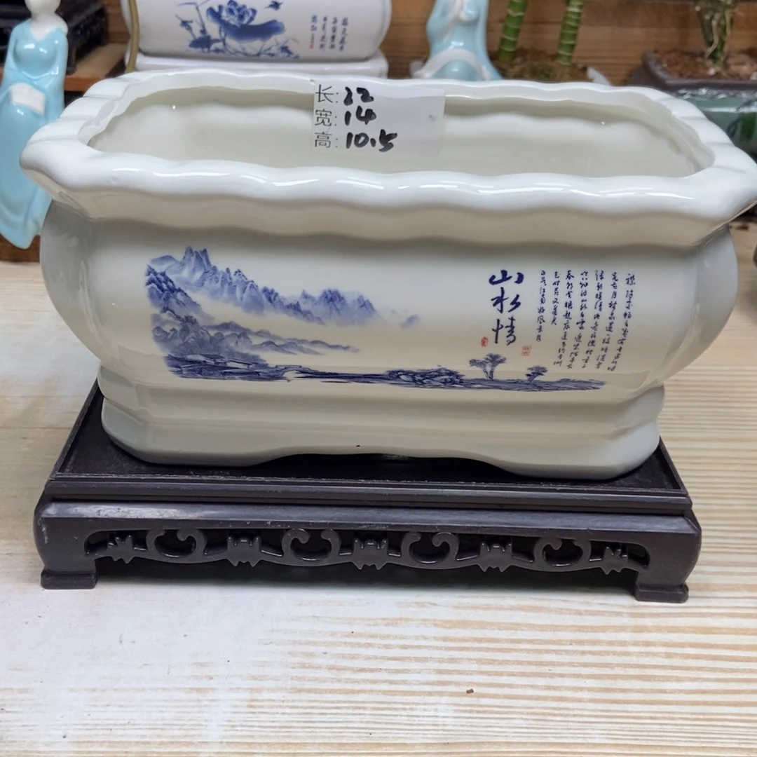 瓷片陶瓷花盆陶瓷艺术