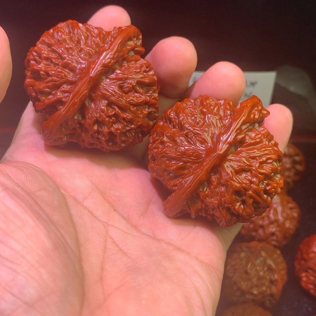 把件文玩核桃大花