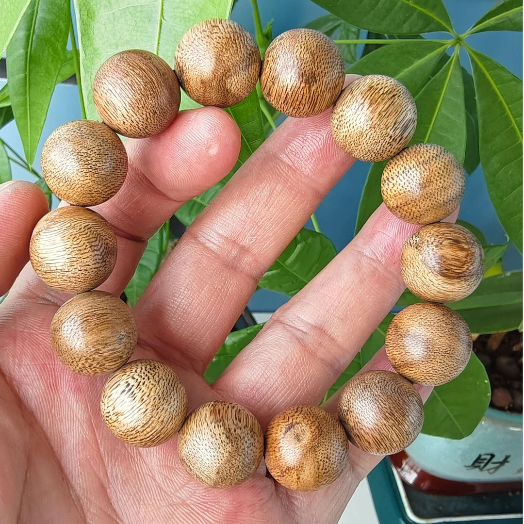 小也木作/卡1.6黄油格圆珠单圈~海南老料（多样性发其中一条）