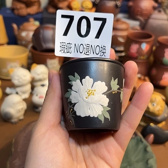 紫砂茶杯紫砂主人杯瑕疵