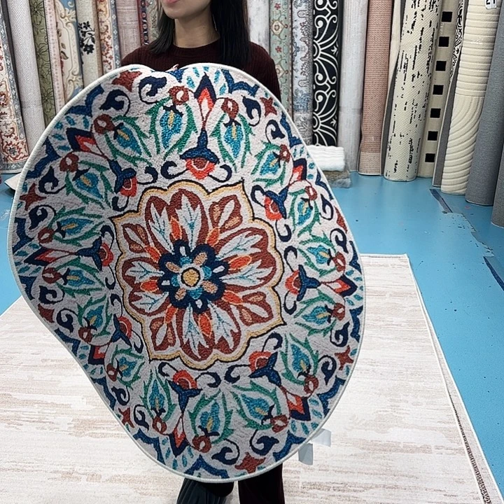 混纺乳胶棉布底比利时绒直径一米圆微瑕特价尺寸误差正负1-3厘米