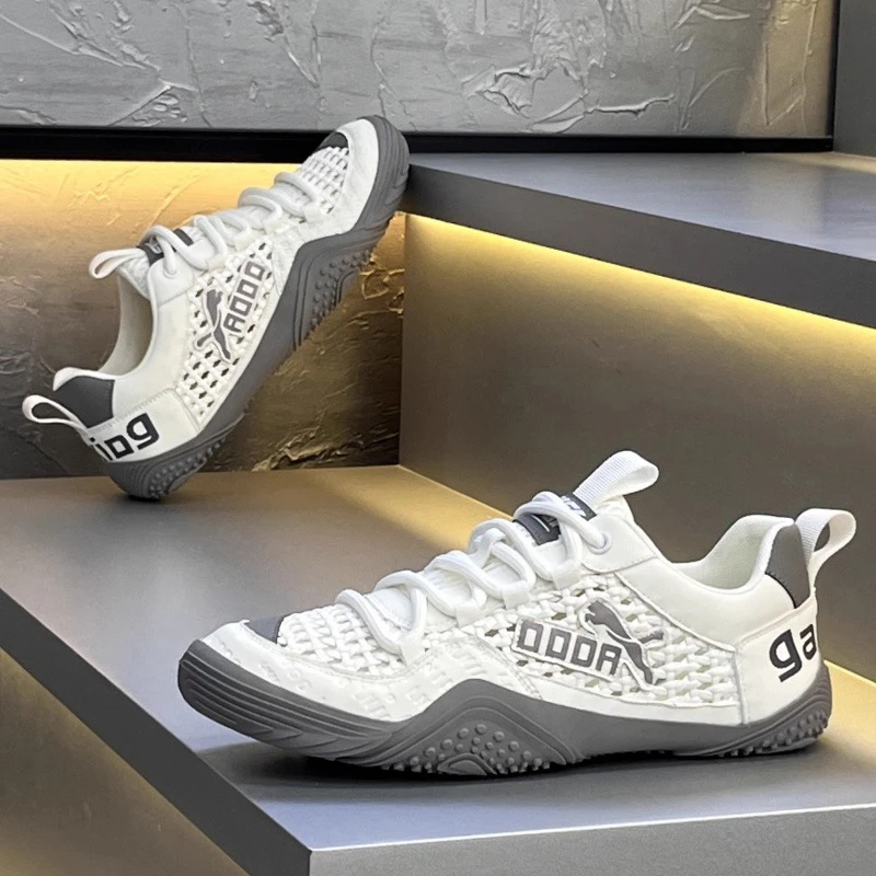 【不闷脚】秋季男鞋轻便透气镂空网面休闲板鞋防滑潮流舒适运动潮鞋