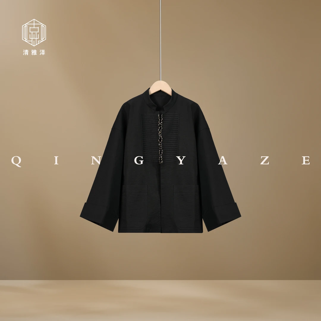 大道至简！重工民族感极简新中式外套！GZ5321