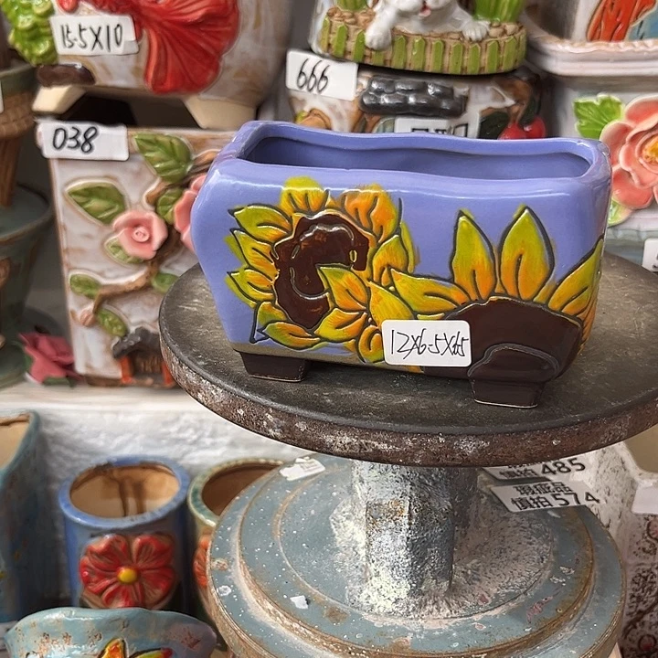 粗陶材质多肉花盆