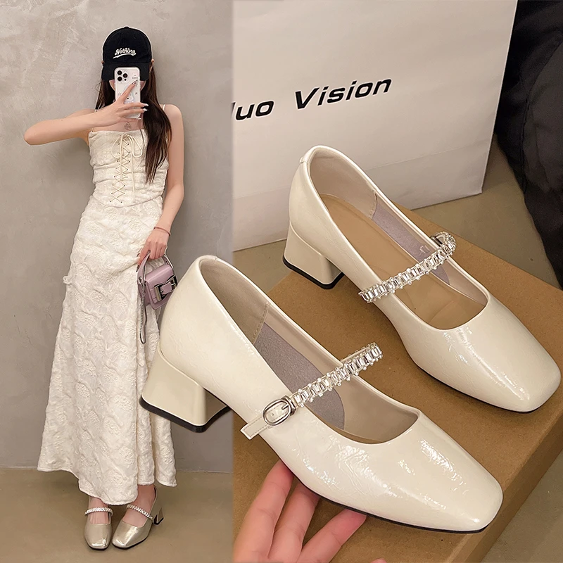 法式绝美玛丽珍小皮鞋2025年新款气质温柔巨好看不累脚配裙子单鞋