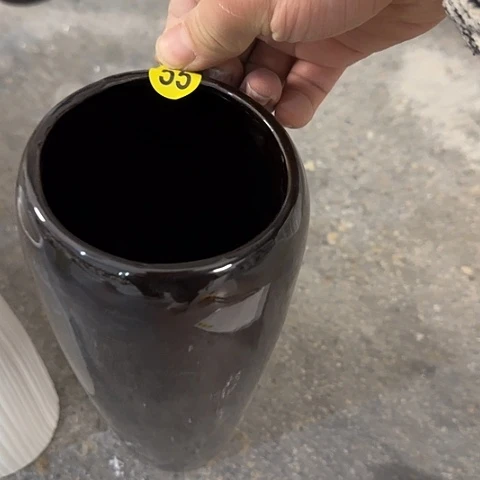 瓶黑25厘米微瑕陶瓷一个