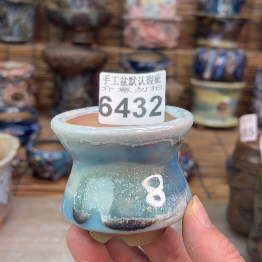 手工花盆默认瑕疵完美者勿拍