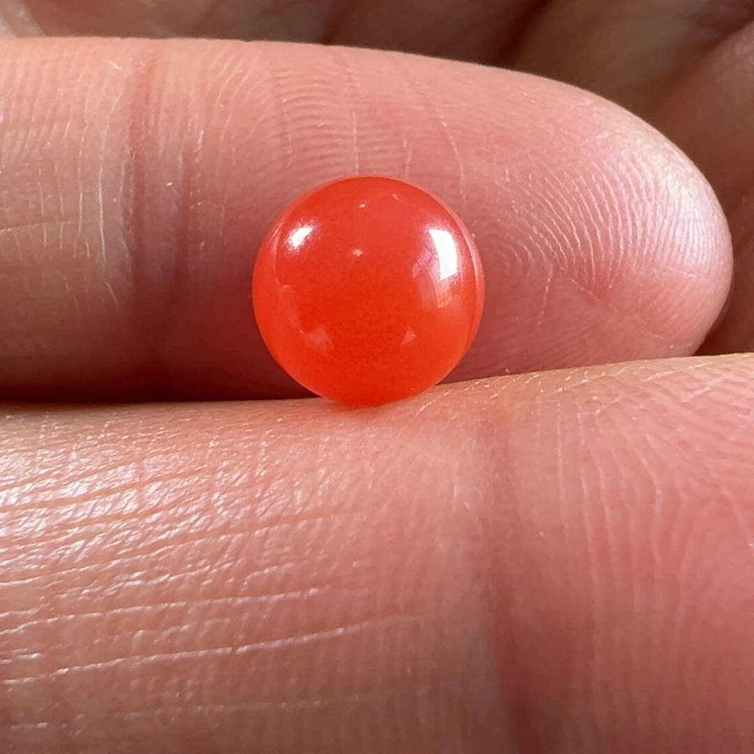 南红玛瑙圆珠7.4未镶嵌