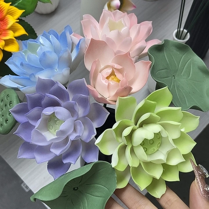 陶瓷纯手工捏花设计