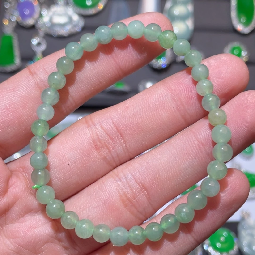 翡翠未镶嵌项链手串