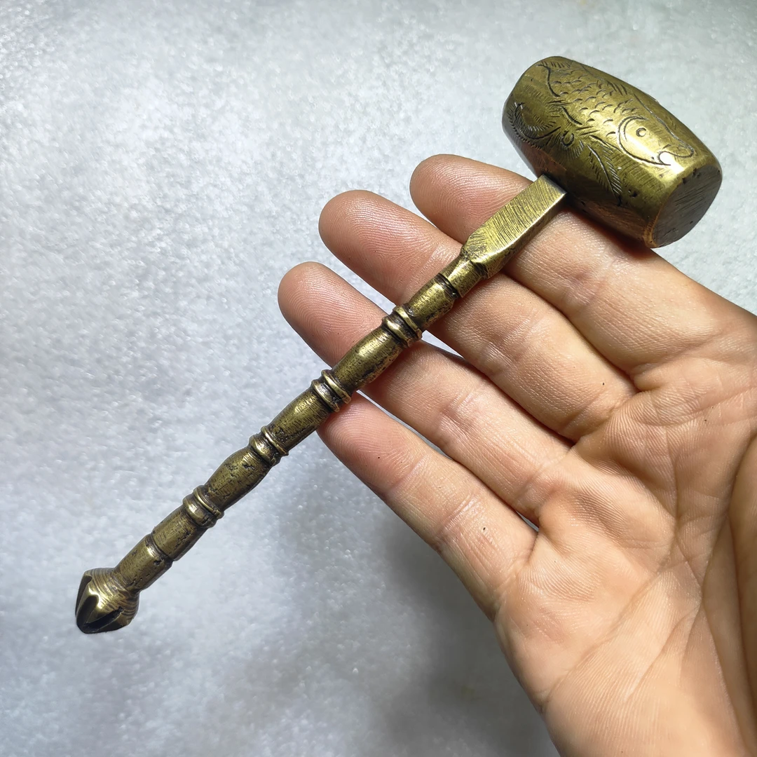 老式铜件一个古朴厚重包浆圆润收藏佳品