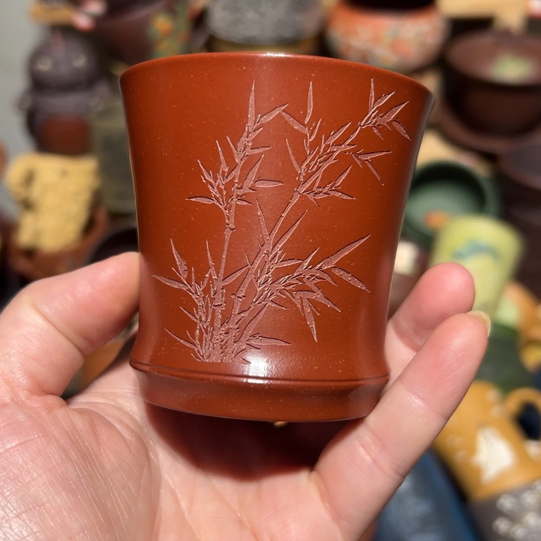 紫砂茶杯宜兴紫砂主人杯