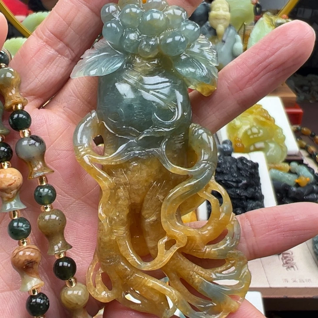 岫玉未镶嵌挂件挂件