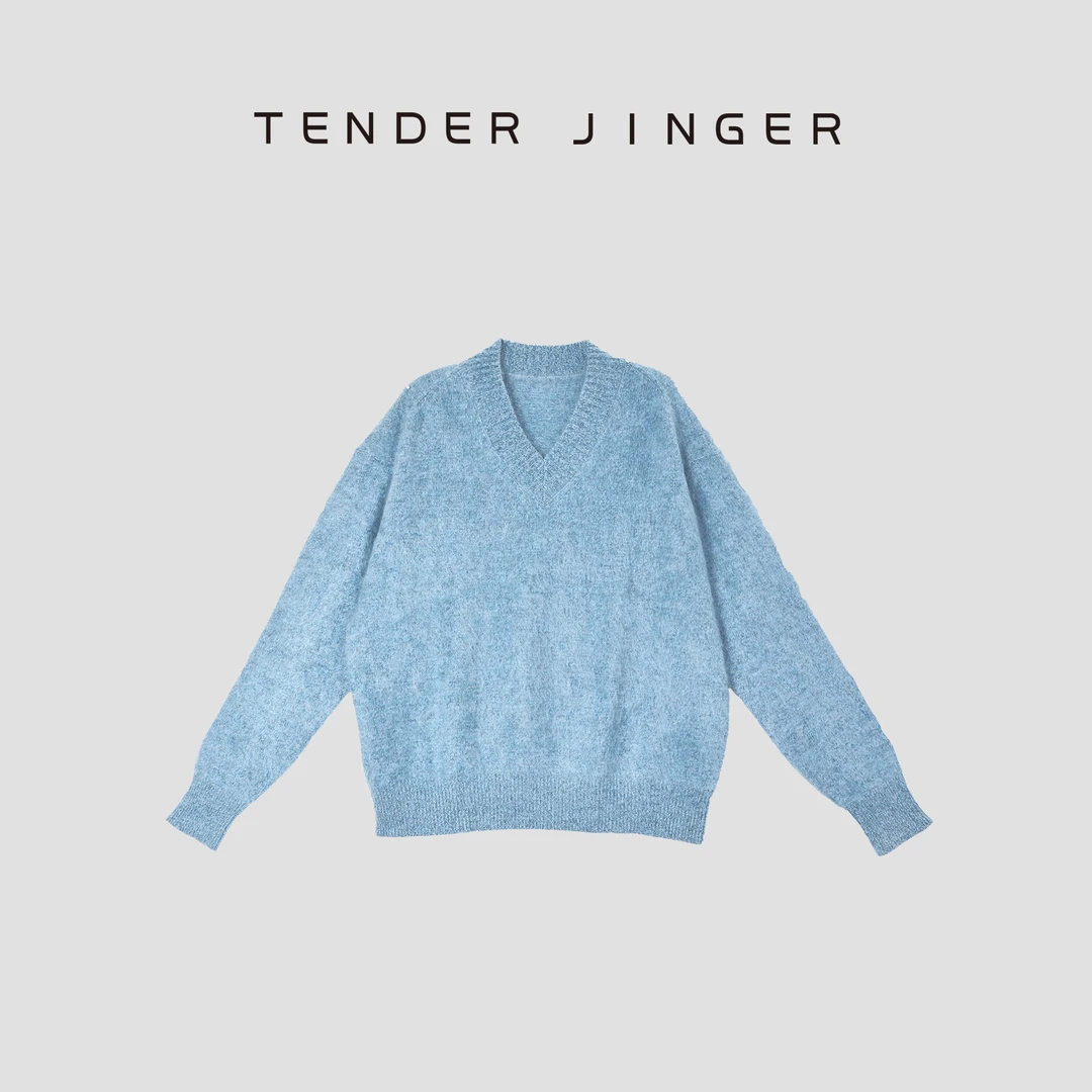 Tender Jinger｜线下专供 山羊绒拉绒松弛感针织衫T54LOP50102