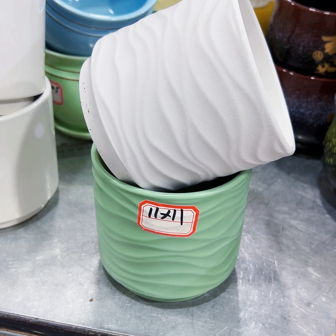 外贸尾单陶瓷花盆凑单10米包邮