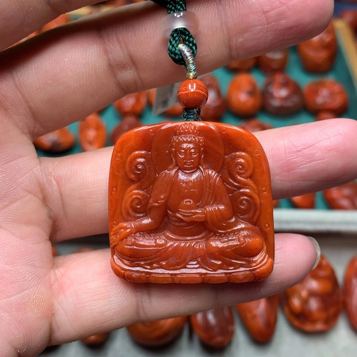 吊坠(不含链)未镶嵌南红玛瑙