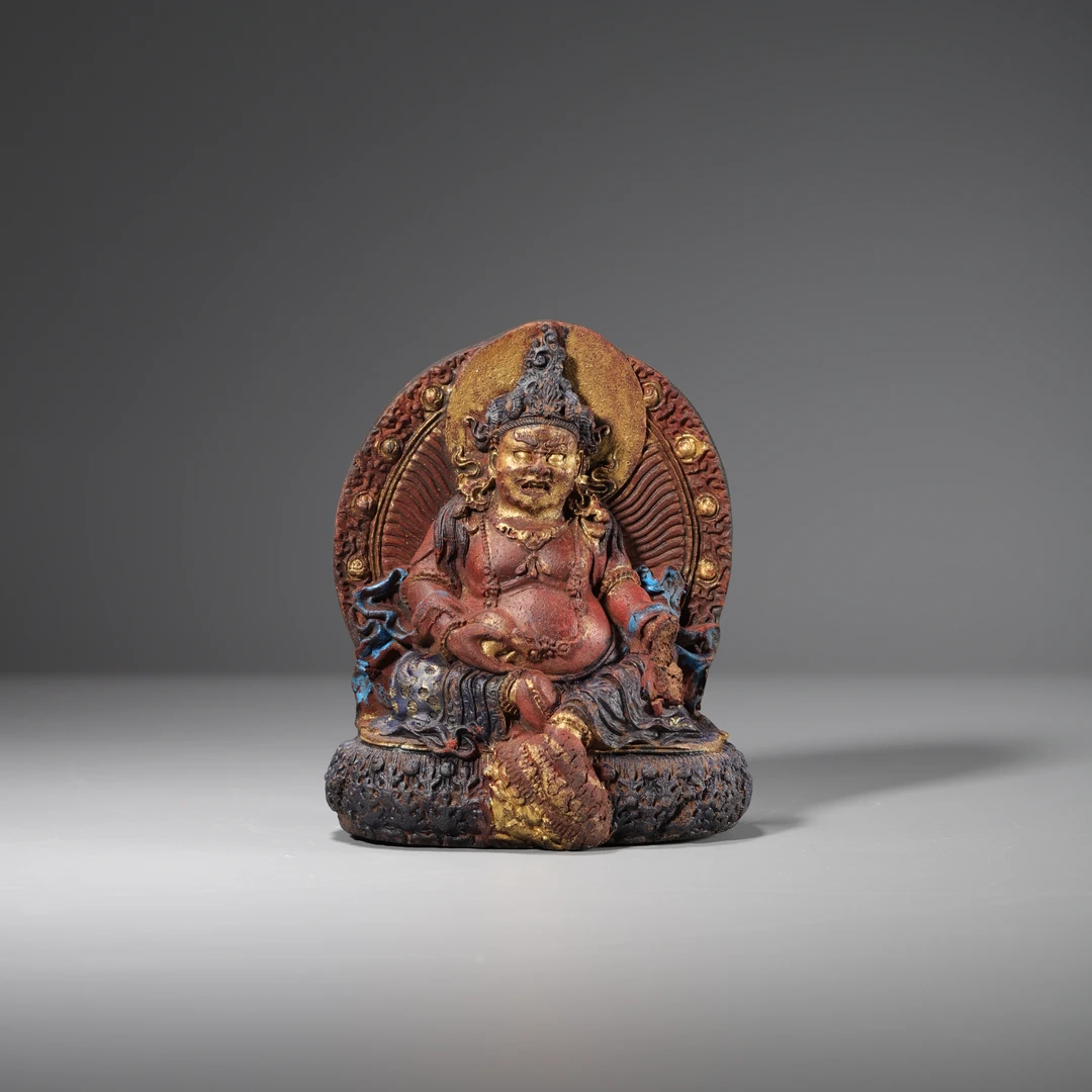 ZH13 清代 药香财神造像