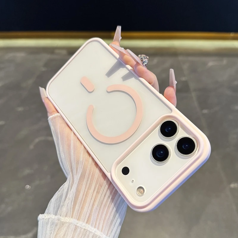适用于苹果17手机壳新款透明亚克力iPhone17promax无线磁吸简约16