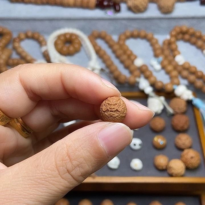 手串桃核岢**妈定制竖孔龙王