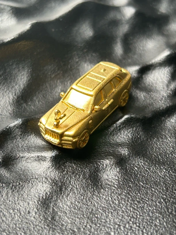 足金 小汽车 摆件 文玩配饰
