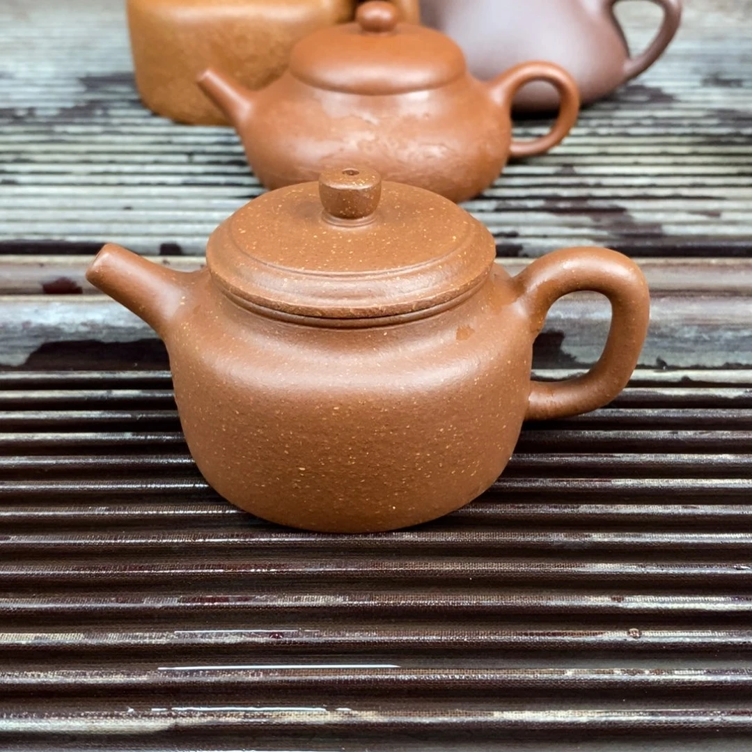 紫砂茶壶宜兴原矿紫砂壶全手工德钟150c