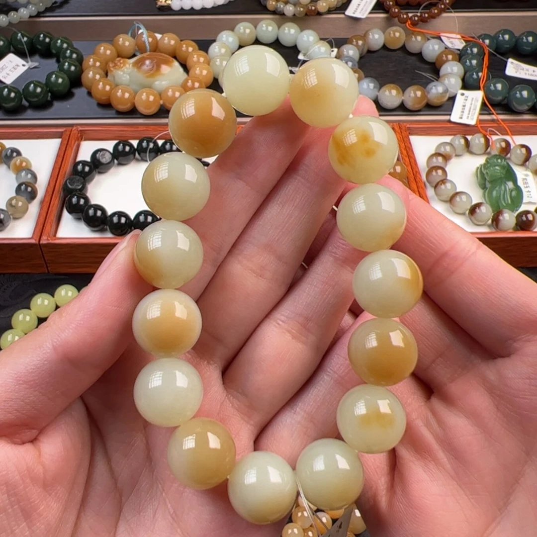 用***3手链未镶嵌和田玉