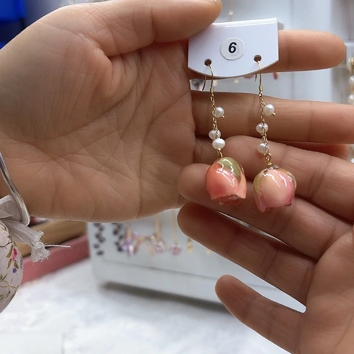 淡水珍珠发饰银S925镶嵌