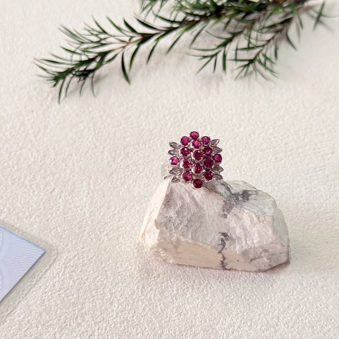 【六六中古】孤品复古红宝石戒指aj5256港11欧50