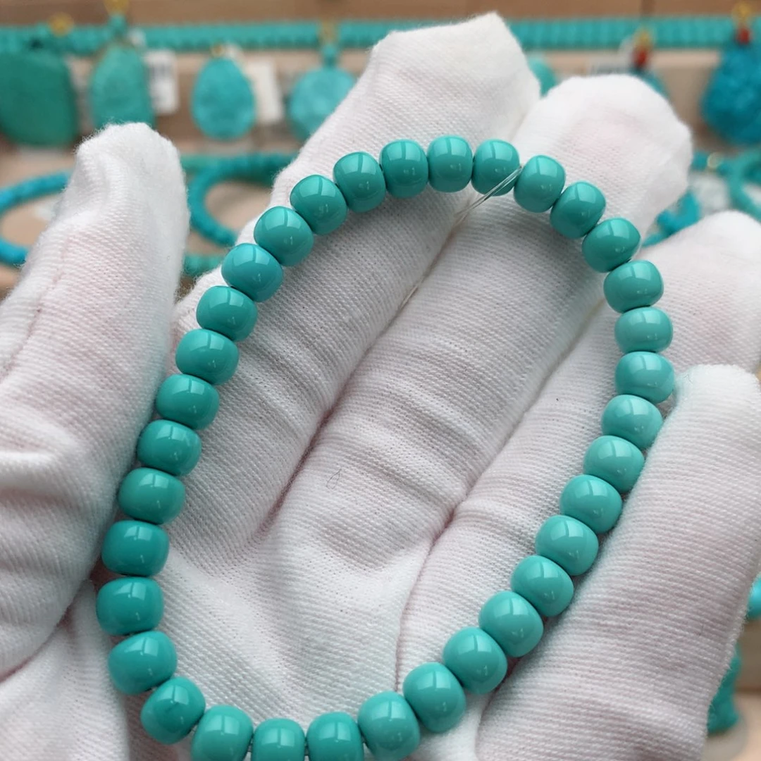 绿松石未镶嵌珠宝奇石6.5mm