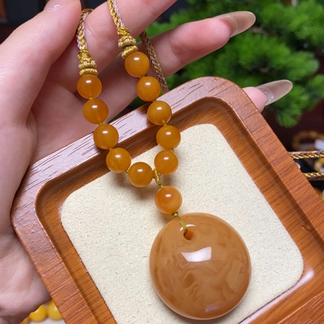 【闪购商品】未镶嵌颈饰蜜蜡项链