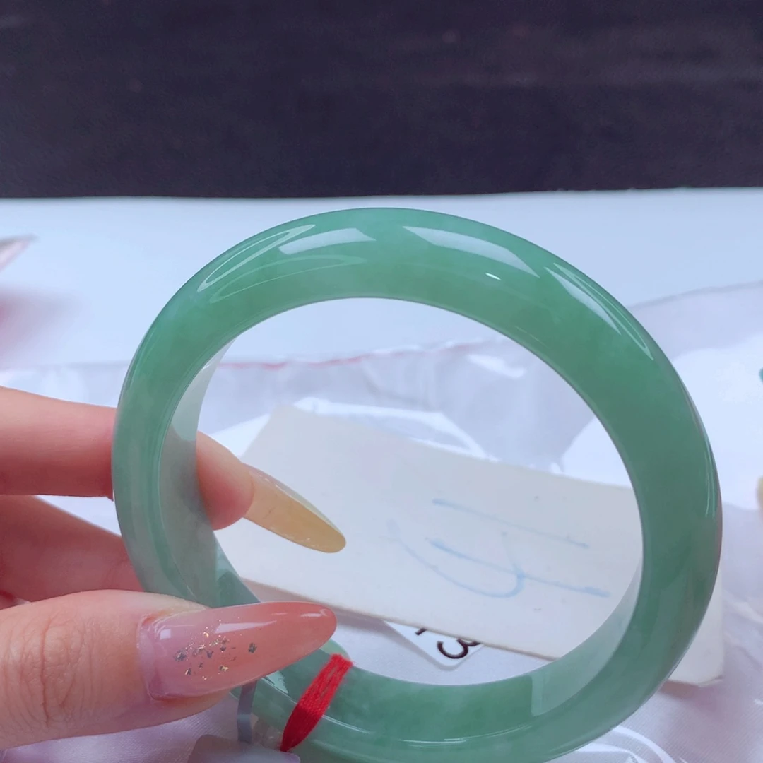 翡翠手镯未镶嵌天然缅甸翡翠A货手镯 41号