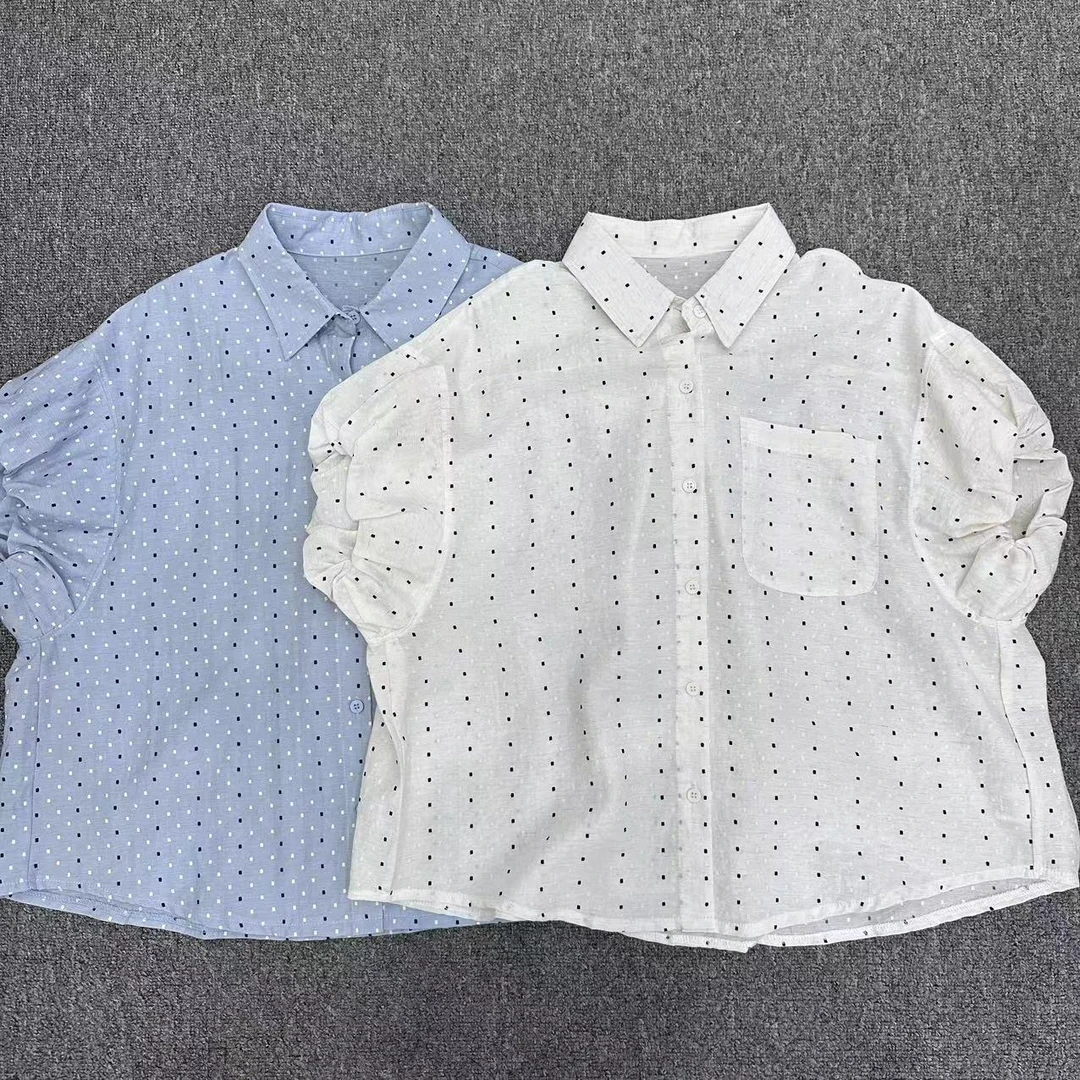 【周周家】6040濮院夏季亚麻衬衫女士休闲时尚街头风