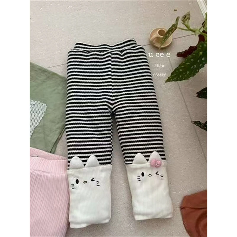 釉兮·25冬~条纹加厚打底裤265552（童装汉服）