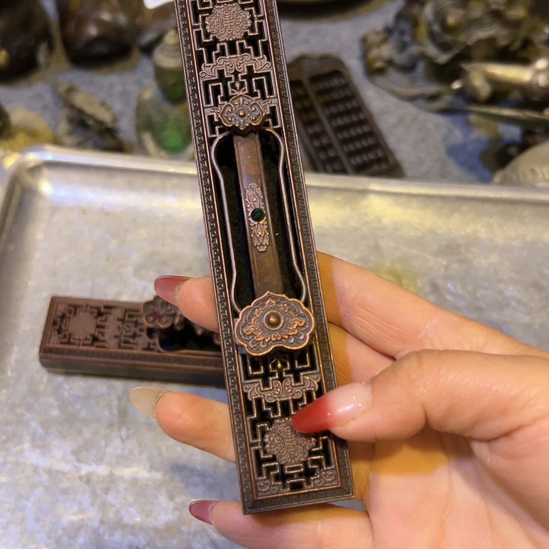 黄铜摆件，文房摆件