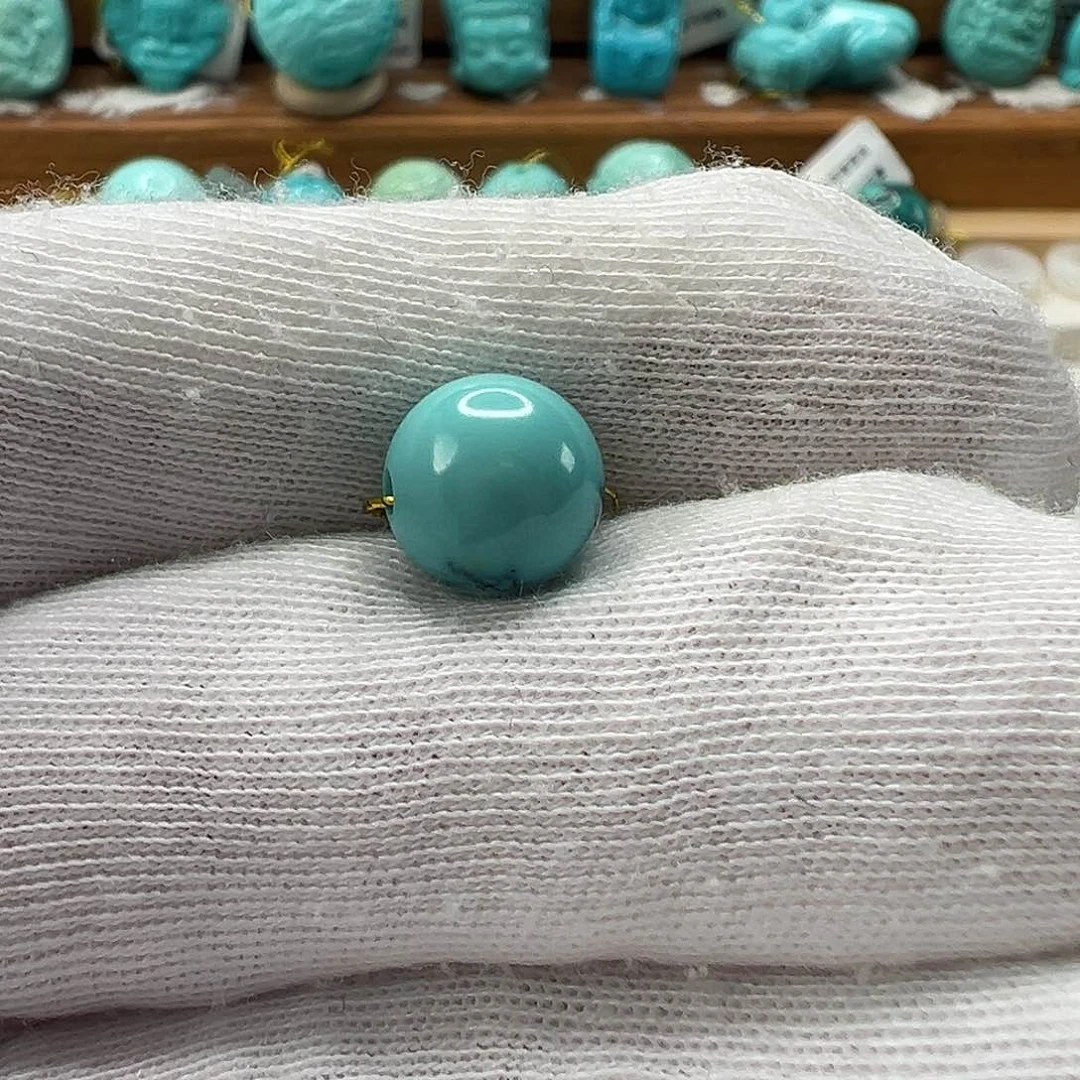 绿松石圆珠 未镶嵌