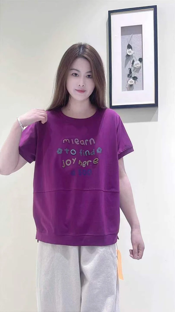 875新款女士休闲百搭短袖