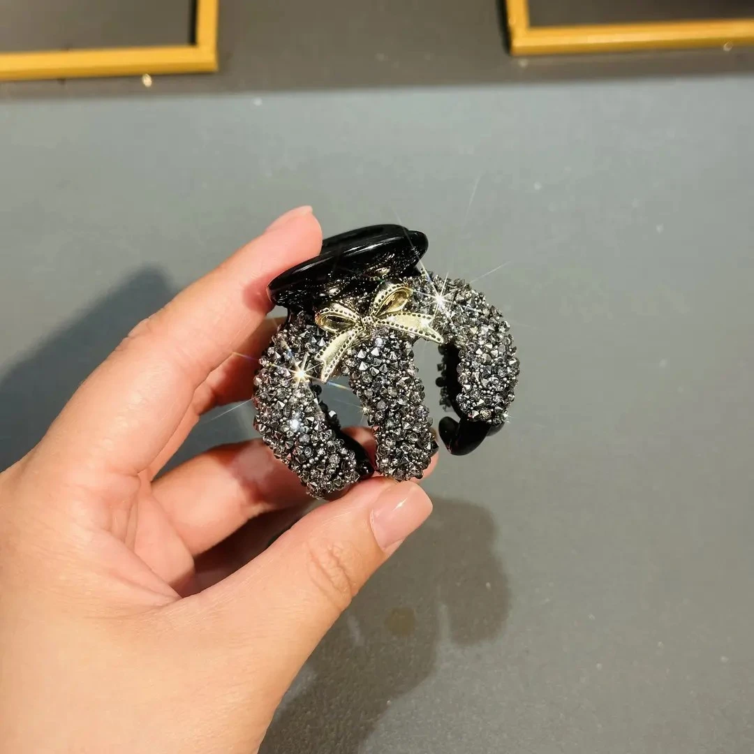 F-G33南瓜领结5cm抓夹马尾夹