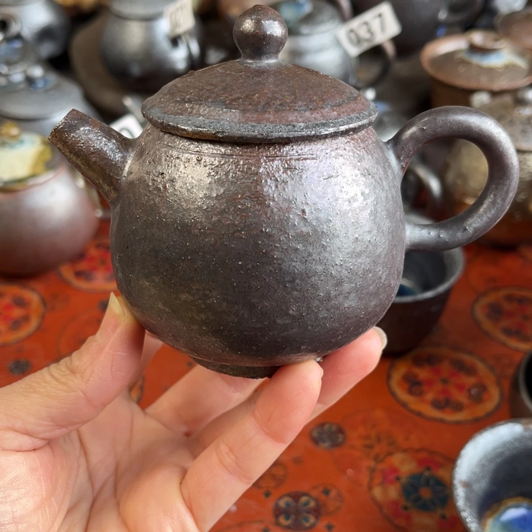 柴烧茶器主人杯杯柴烧