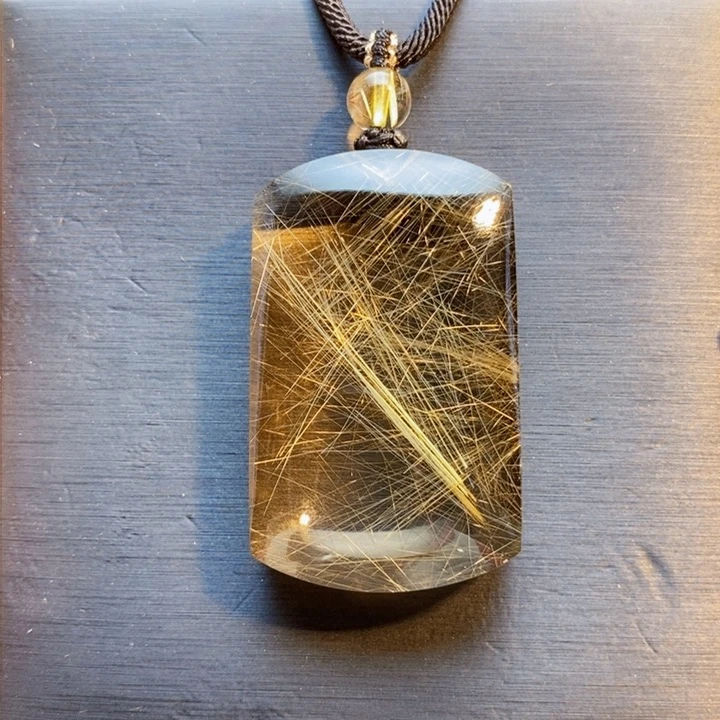 颈饰未镶嵌发晶天然发晶维纳斯发晶全净体无事牌