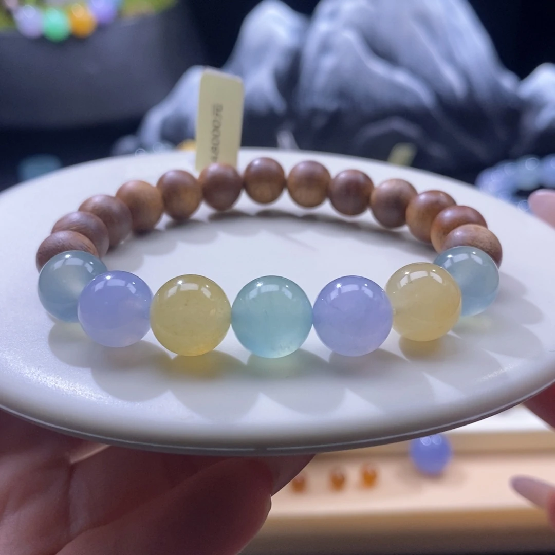 颈饰未镶嵌翡翠翡翠糖果色系手串