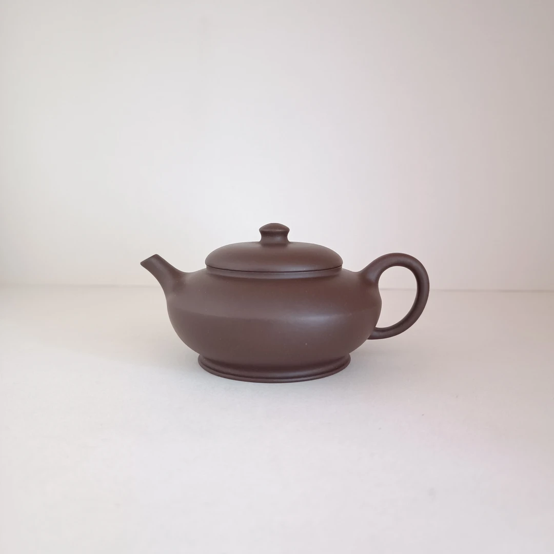 正宗紫砂手工紫泥壶茶具120cc圈钮合欢宜兴紫砂壶