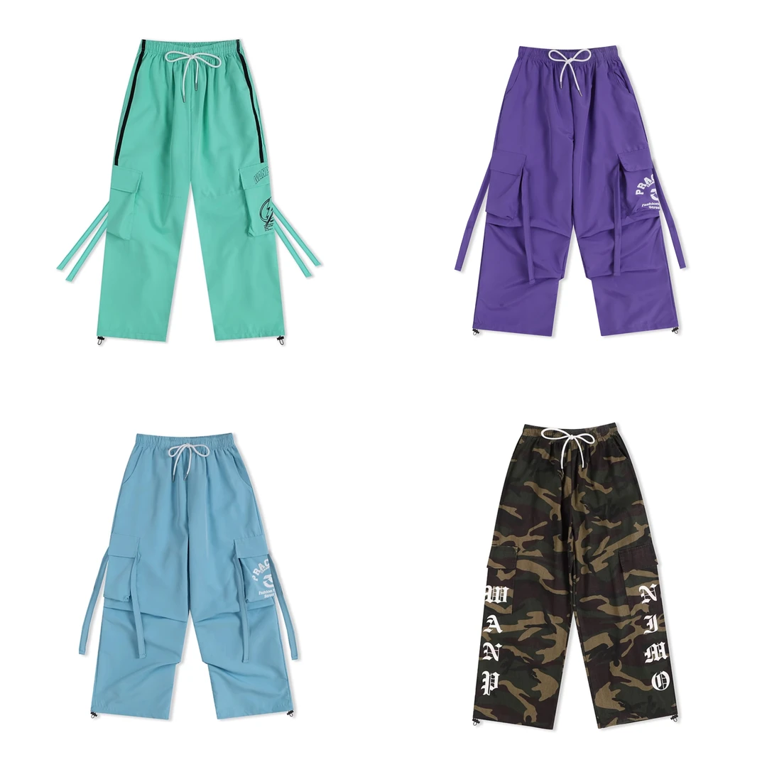 顽皮尼莫2024街舞服嘻哈风潮牌儿童宽松工装裤休闲裤合集